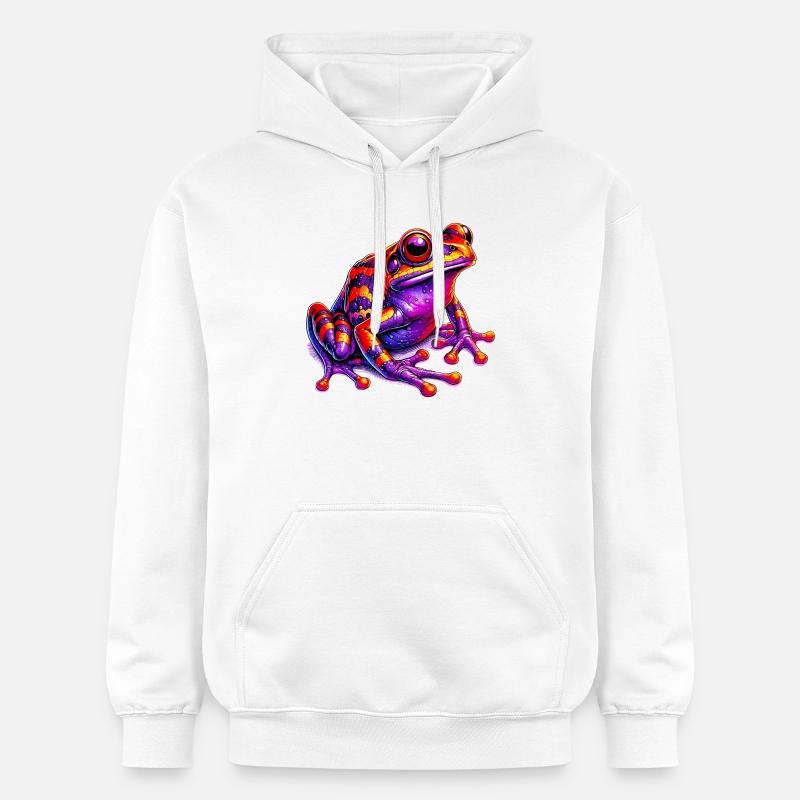 Grenouille - Sweat à capuche Softstyle® Gildan Unisexe - blanc