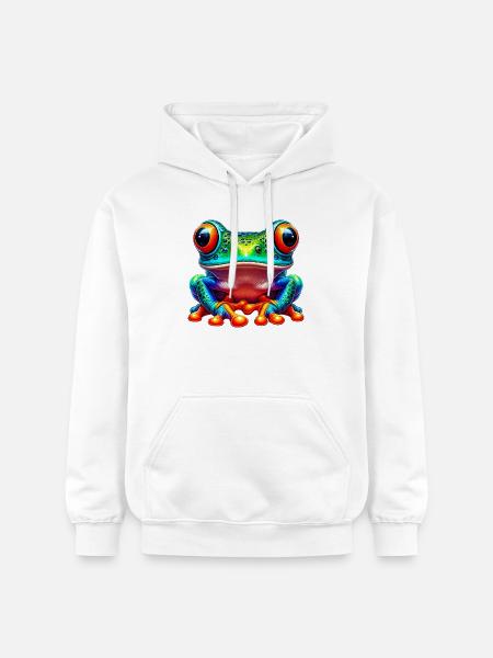 Frog - Gildan Unisex Softstyle® Midweight Hoodie - white
