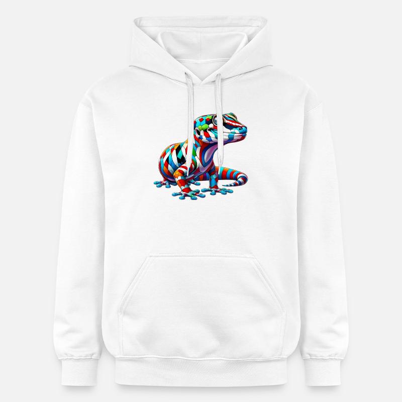 Gecko - Sweat à capuche Softstyle® Gildan Unisexe - blanc
