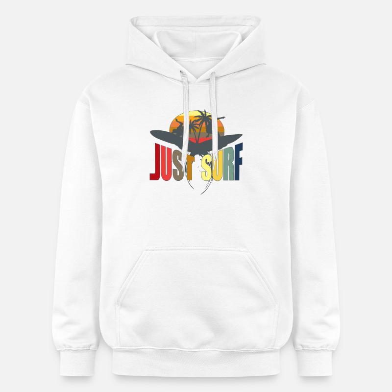surfer - Sweat à capuche Softstyle® Gildan Unisexe - blanc