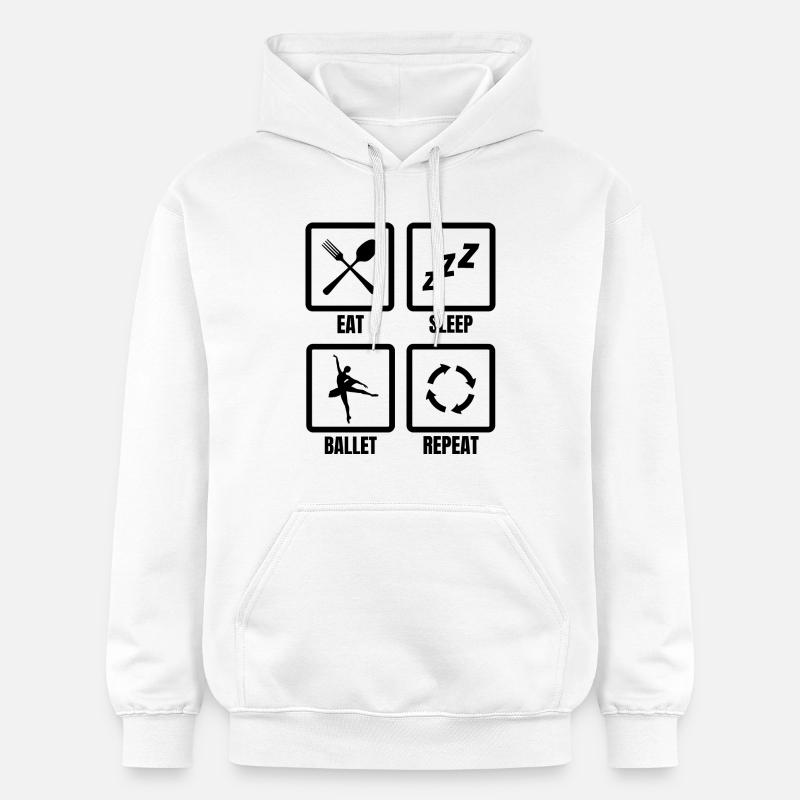 Routine de ballet - Sweat à capuche Softstyle® Gildan Unisexe - blanc