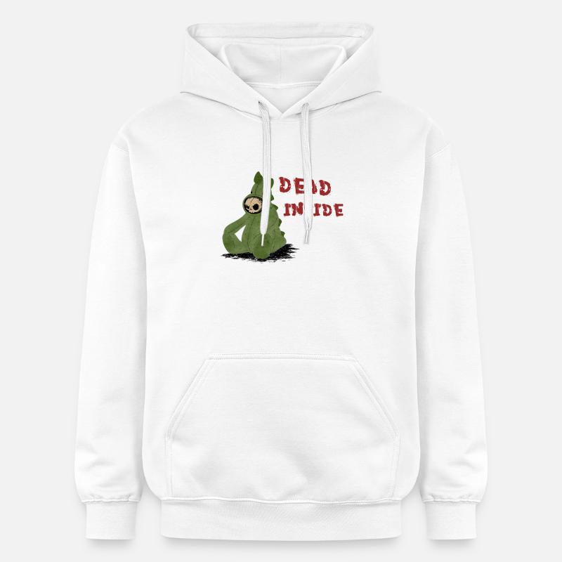 Mort à l’intérieur - Sweat à capuche Softstyle® Gildan Unisexe - blanc