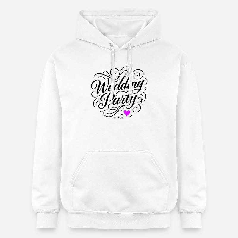 Fête de mariage Fête de mariage - Sweat à capuche Softstyle® Gildan Unisexe - blanc