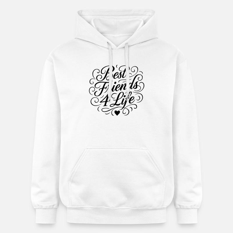 Meilleurs amis pour la vie - Sweat à capuche Softstyle® Gildan Unisexe - blanc