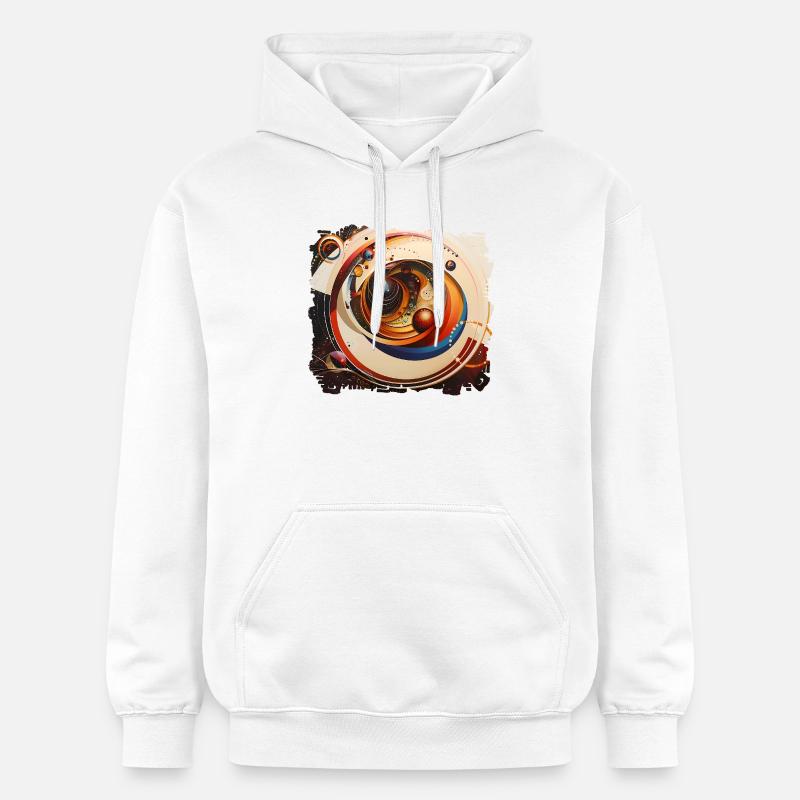 Vortex Anneau Spatial Cosmos - Sweat à capuche Softstyle® Gildan Unisexe - blanc