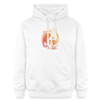 Direkte Snowboard Aussage - Gildan Unisex Softstyle® Midweight Hoodie - Weiß - Vorne - Liana (172cm) & Jaron (178cm)