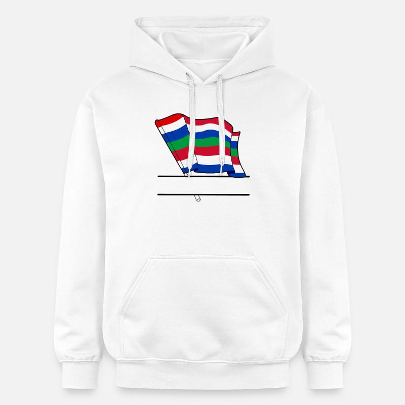 Schier Drapeau – Conception d’île sur mesure - Sweat à capuche Softstyle® Gildan Unisexe - blanc