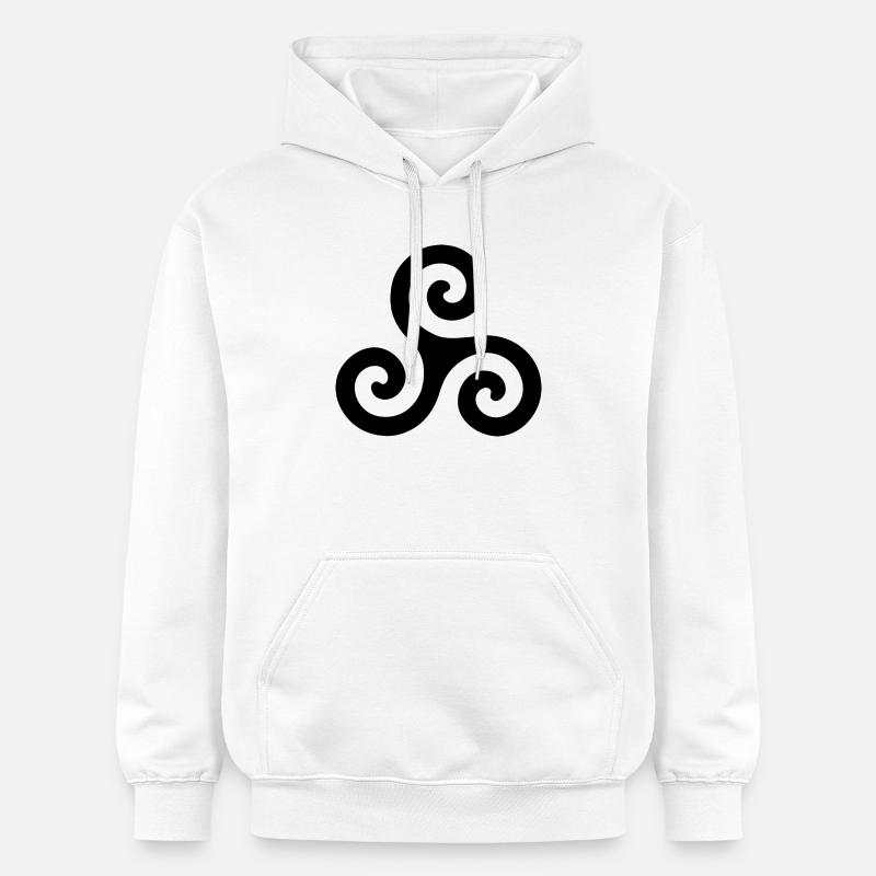 Triskele - Sweat à capuche Softstyle® Gildan Unisexe - blanc