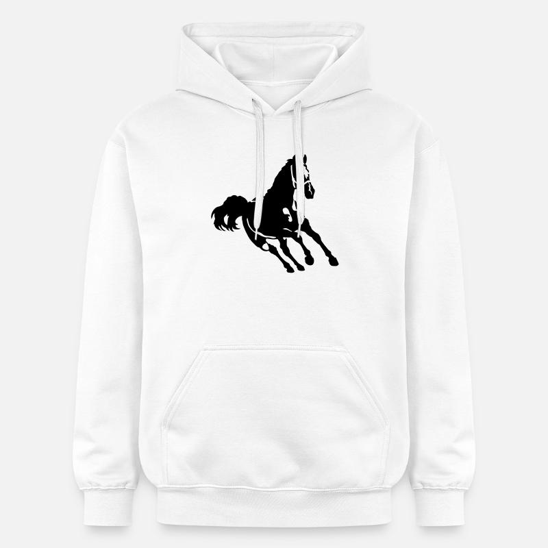 pferd - Sweat à capuche Softstyle® Gildan Unisexe - blanc