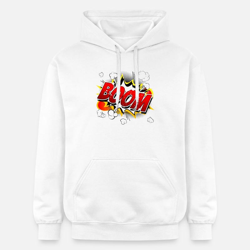 Boom Comic Graphic - Sweat à capuche Softstyle® Gildan Unisexe - blanc