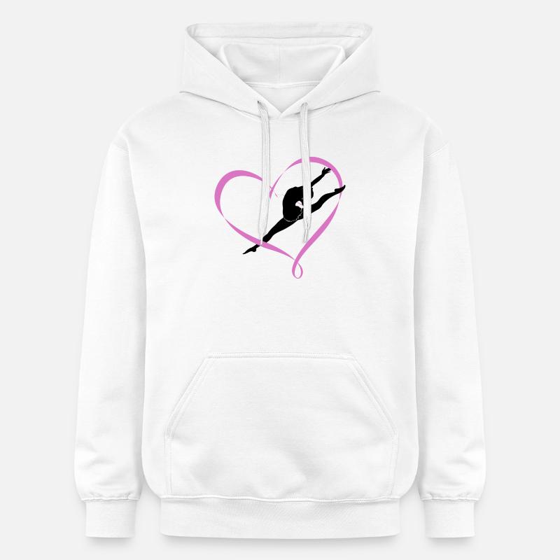 Danser - Sweat à capuche Softstyle® Gildan Unisexe - blanc