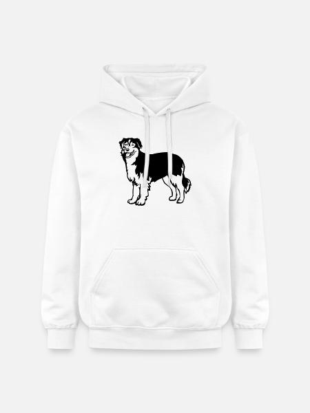 Australian Shepherd - Gildan Unisex Softstyle® Midweight Hoodie - white