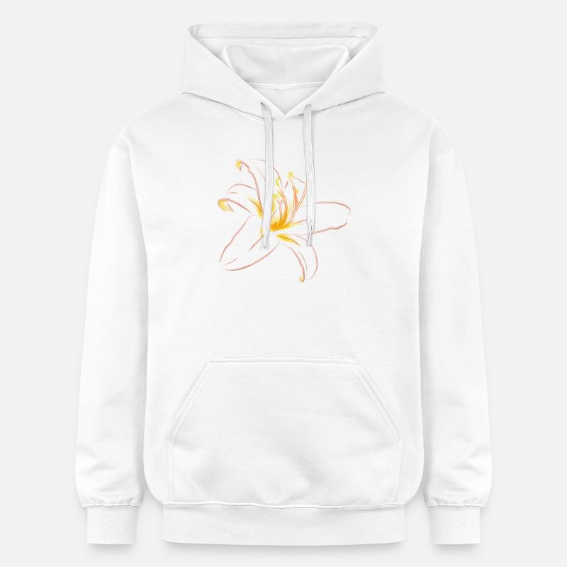 LYS ROSE CLAIR - Sweat à capuche Softstyle® Gildan Unisexe - blanc