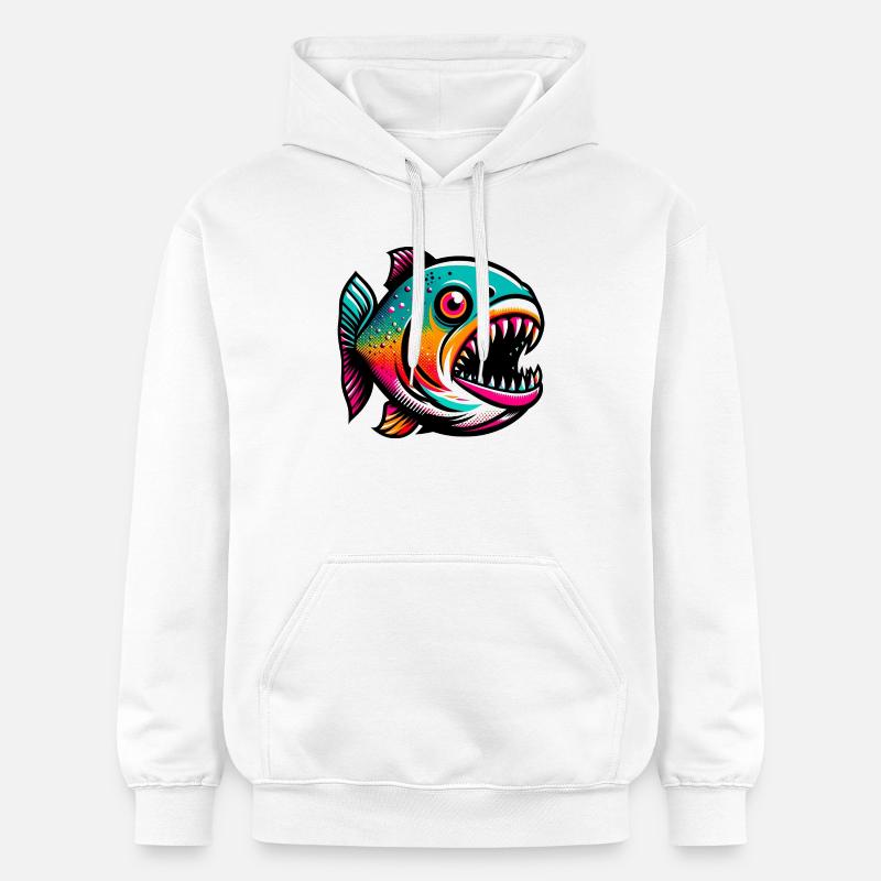 Caribe - Sudadera con capucha unisex de peso medio Softstyle® de Gildan - blanco
