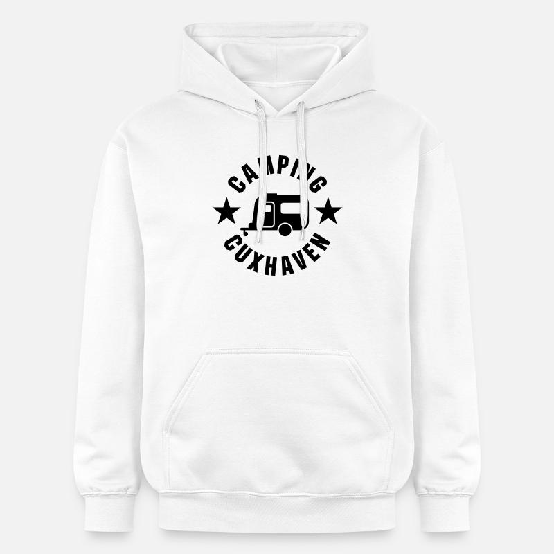 Camping Cuxhaven - Sweat à capuche Softstyle® Gildan Unisexe - blanc