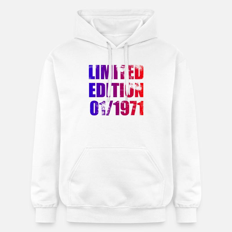 55e anniversaire Édition limitée 01/1971 - Sweat à capuche Softstyle® Gildan Unisexe - blanc