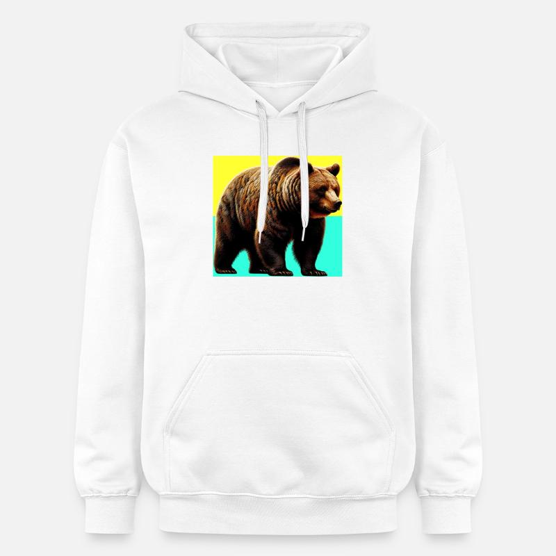 ours - Sweat à capuche Softstyle® Gildan Unisexe - blanc