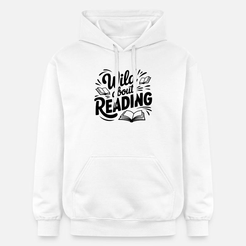Passionné de lecture - Sweat à capuche Softstyle® Gildan Unisexe - blanc