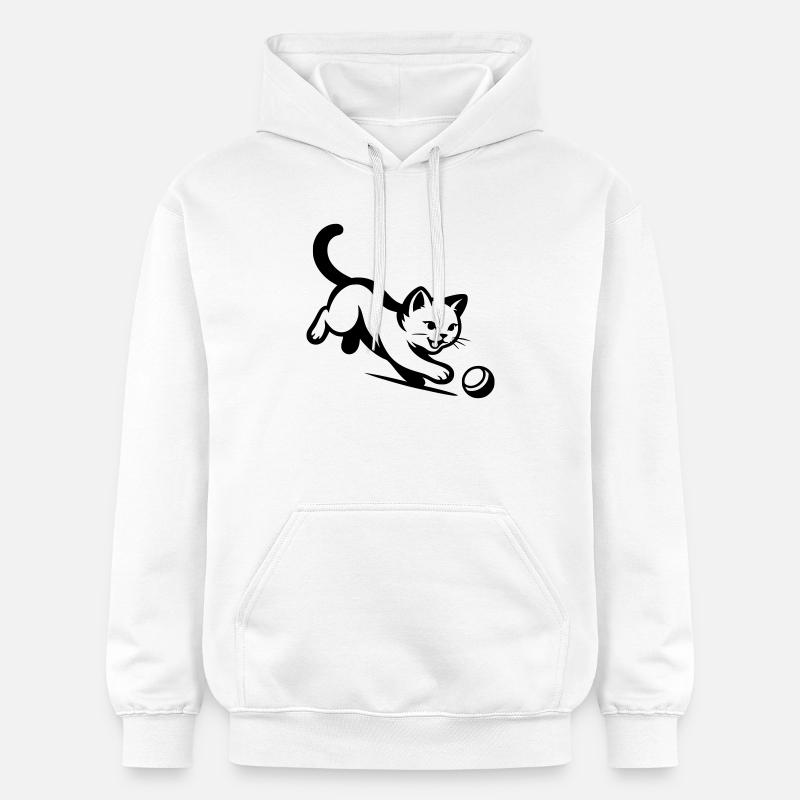 Chat - Sweat à capuche Softstyle® Gildan Unisexe - blanc