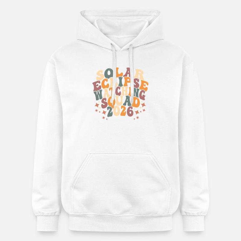 Équipe d’éclipse solaire 2026 - Sweat à capuche Softstyle® Gildan Unisexe - blanc