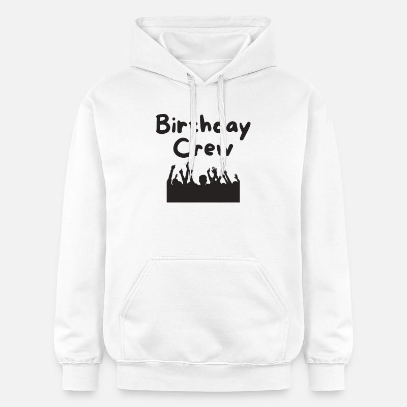 Birthday Crew - Gildan Unisex Softstyle® Midweight Hoodie - white