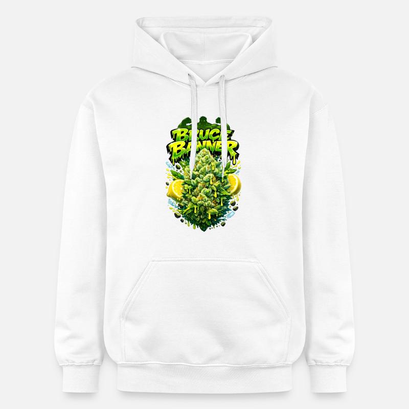 Gravure graffiti BB Strain - Sweat à capuche Softstyle® Gildan Unisexe - blanc