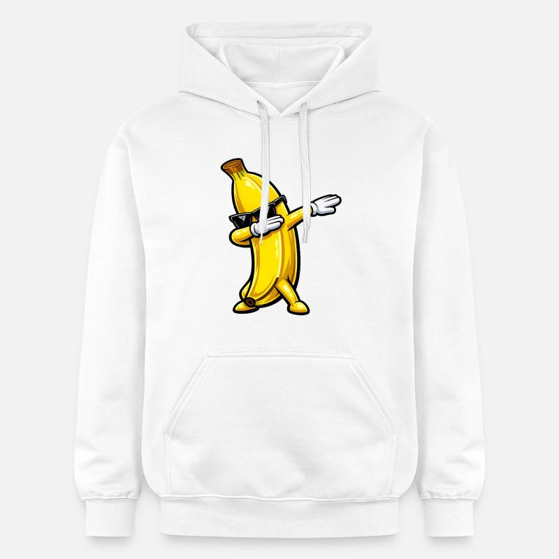 Tabbing de banane - Sweat à capuche Softstyle® Gildan Unisexe - blanc