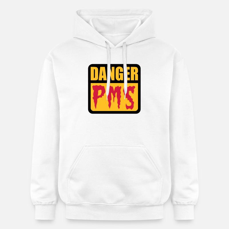 Danger PMS - Gildan Unisex Softstyle® Midweight Hoodie - Weiß
