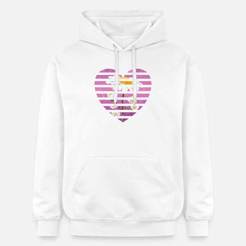 J’adore les tournesols - Sweat à capuche Softstyle® Gildan Unisexe - blanc