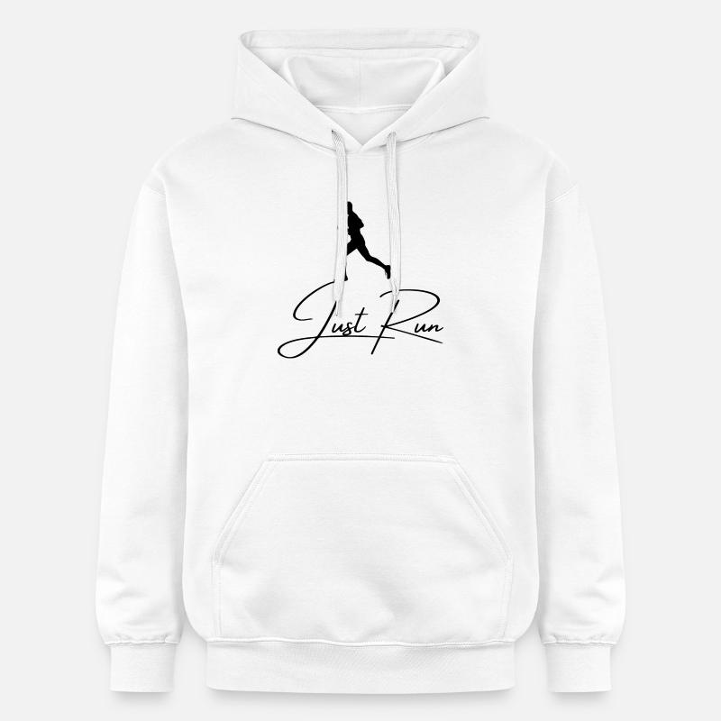 Il suffit de courir - Sweat à capuche Softstyle® Gildan Unisexe - blanc