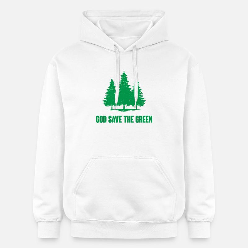 Dieu sauve le vert - Sweat à capuche Softstyle® Gildan Unisexe - blanc