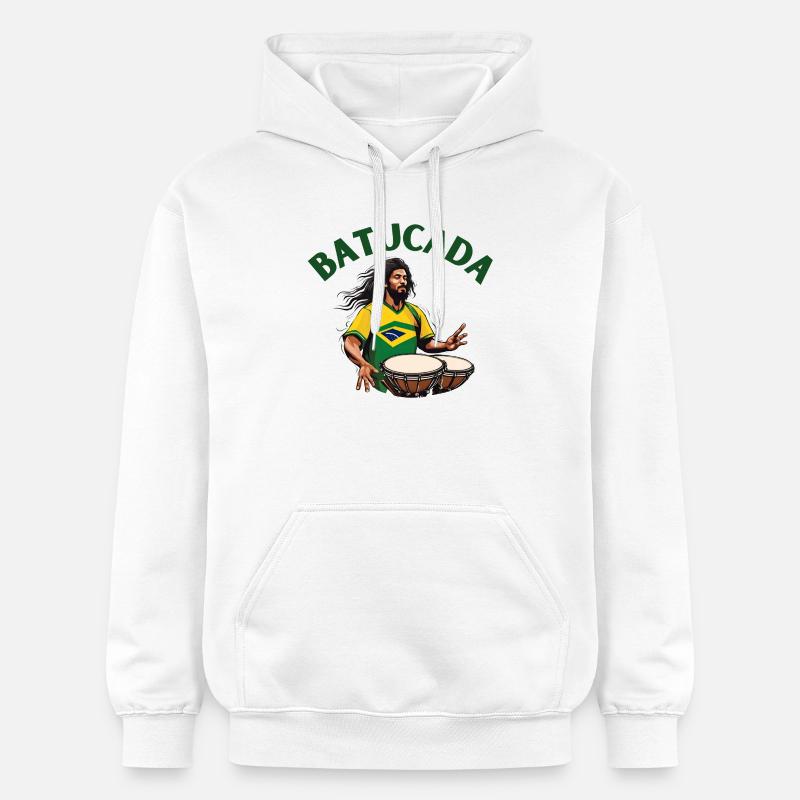 Batucada, joueur de batucada, percussion - Sweat à capuche Softstyle® Gildan Unisexe - blanc