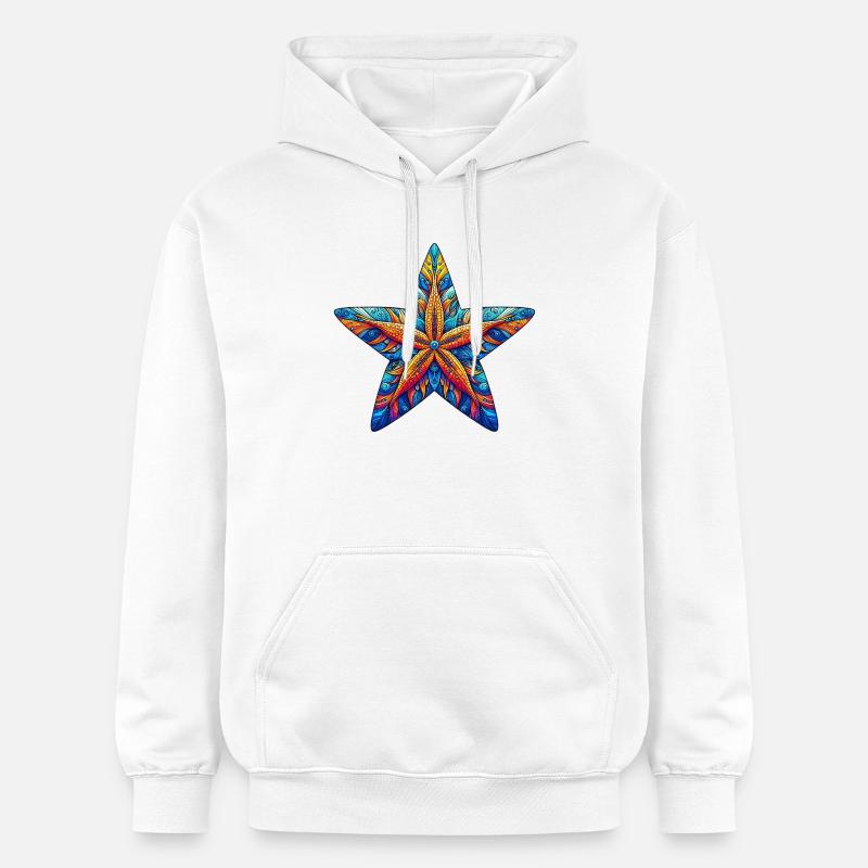 Étoile de mer - Sweat à capuche Softstyle® Gildan Unisexe - blanc