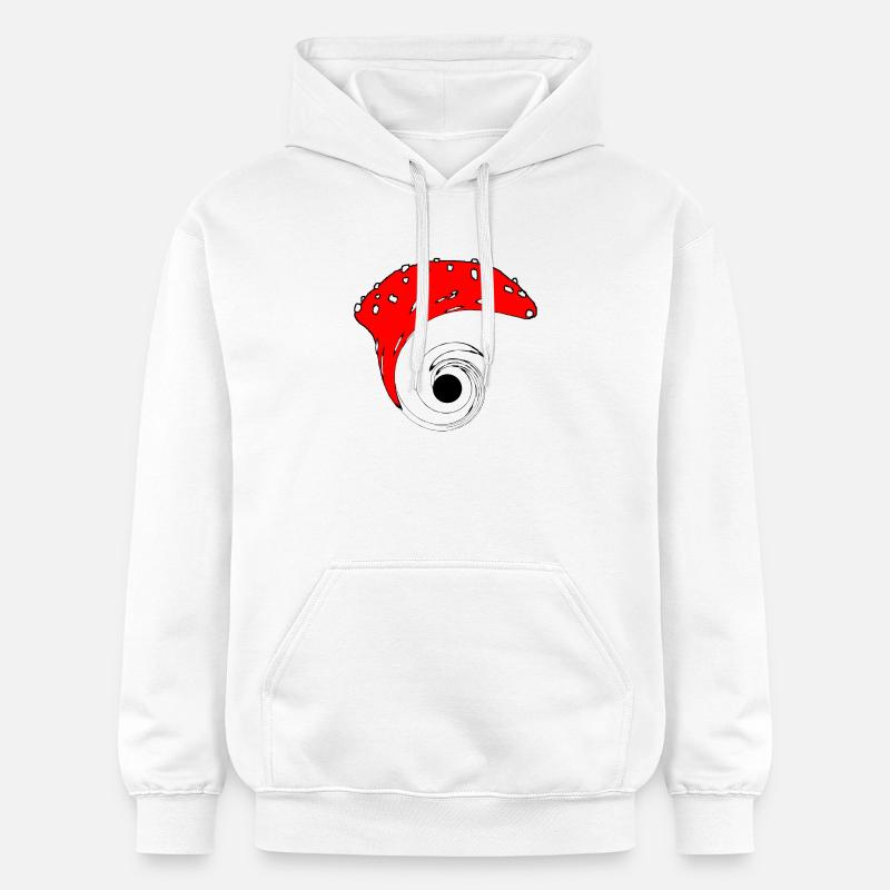 Champignon trou noir - Sweat à capuche Softstyle® Gildan Unisexe - blanc