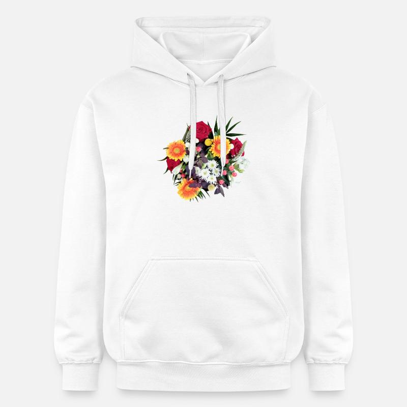 BOUQUET - Sweat à capuche Softstyle® Gildan Unisexe - blanc
