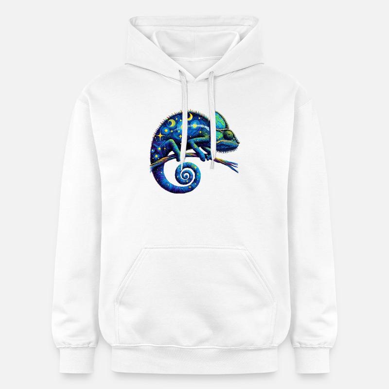Caméléon - Sweat à capuche Softstyle® Gildan Unisexe - blanc