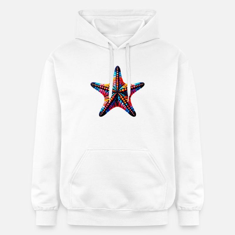 Étoile de mer - Sweat à capuche Softstyle® Gildan Unisexe - blanc