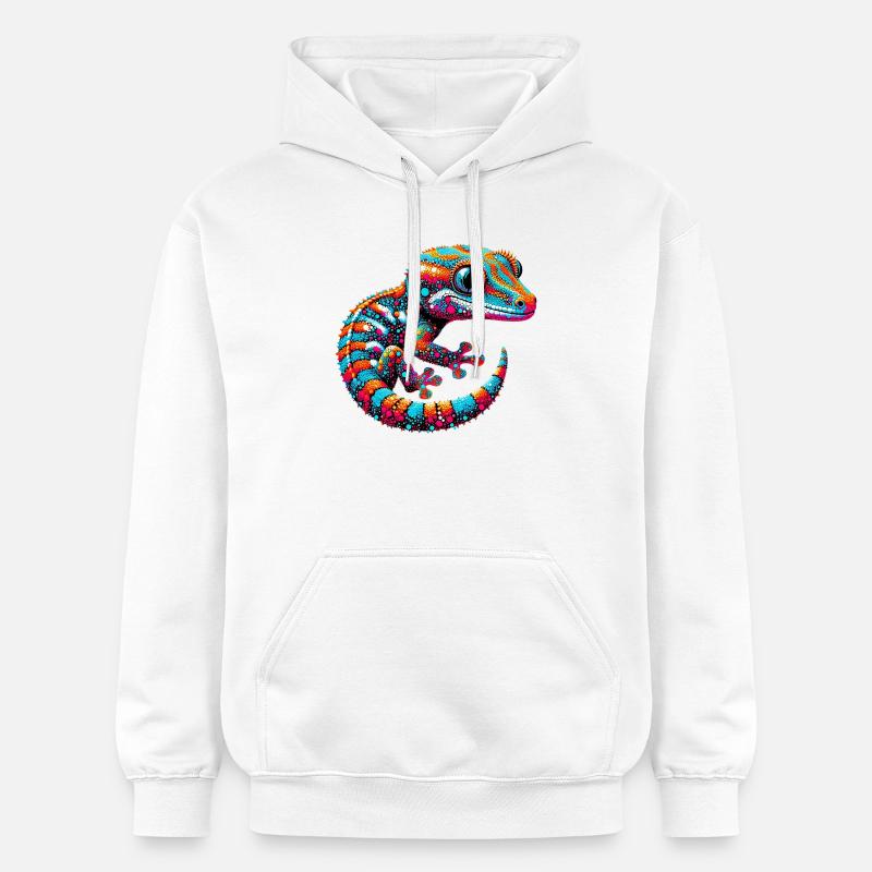 Gecko - Sweat à capuche Softstyle® Gildan Unisexe - blanc