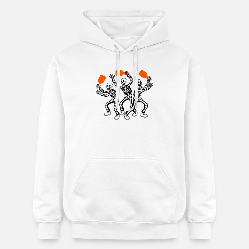 Graphique de Halloween Pickleball - Sweat à capuche Softstyle® Gildan Unisexe - blanc