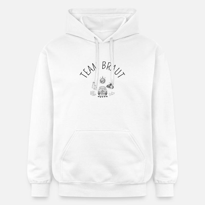 Wedding Team Bride - Clip Art - Sweat à capuche Softstyle® Gildan Unisexe - blanc