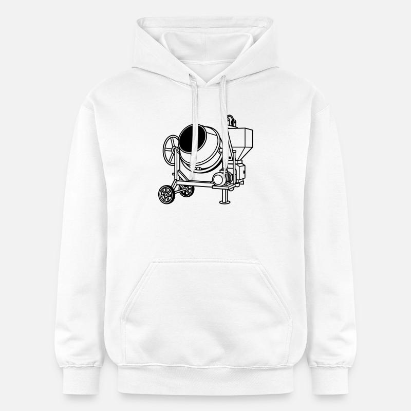 cement drum - Gildan Unisex Softstyle® Midweight Hoodie - white