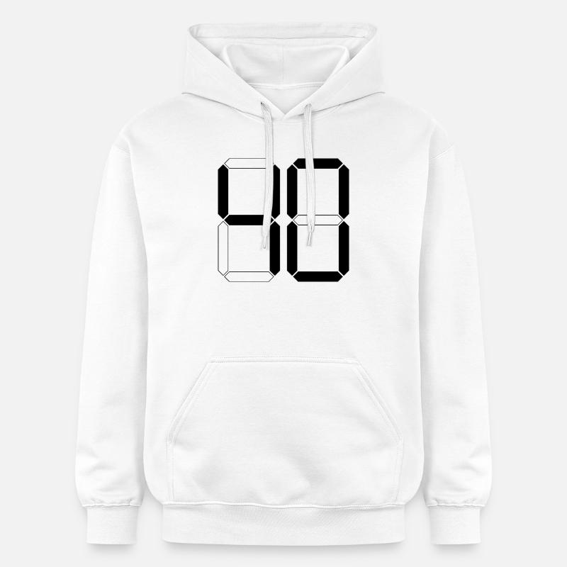 NUMÉRO 40 Quarante Cadeaux d’anniversaire numériques - Sweat à capuche Softstyle® Gildan Unisexe - blanc