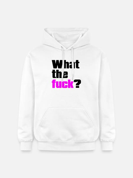 what the fuck ? - Gildan Unisex Softstyle® Midweight Hoodie - white