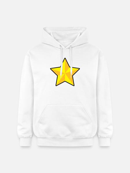 3D Stern | 3D Star | Dimension - Gildan Unisex Softstyle® Midweight Hoodie - white