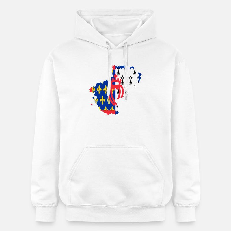 Pays de loire - Sweat à capuche Softstyle® Gildan Unisexe - blanc