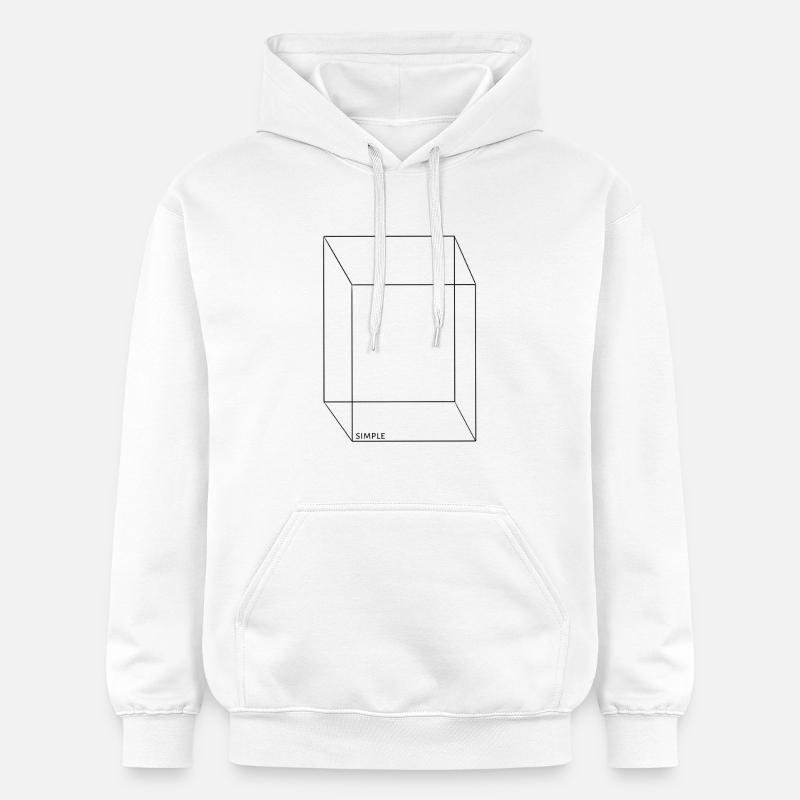 Simple - Sweat à capuche Softstyle® Gildan Unisexe - blanc