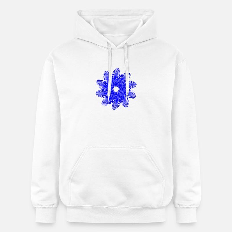 Mandala | Rayons de soleil | Modèle - Sweat à capuche Softstyle® Gildan Unisexe - blanc