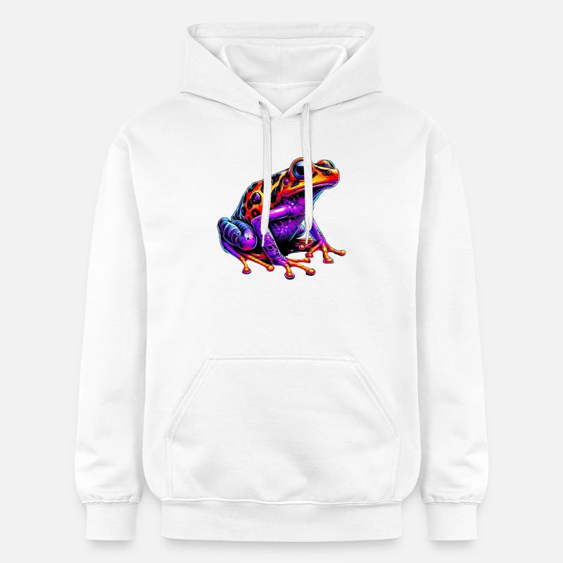Grenouille - Sweat à capuche Softstyle® Gildan Unisexe - blanc