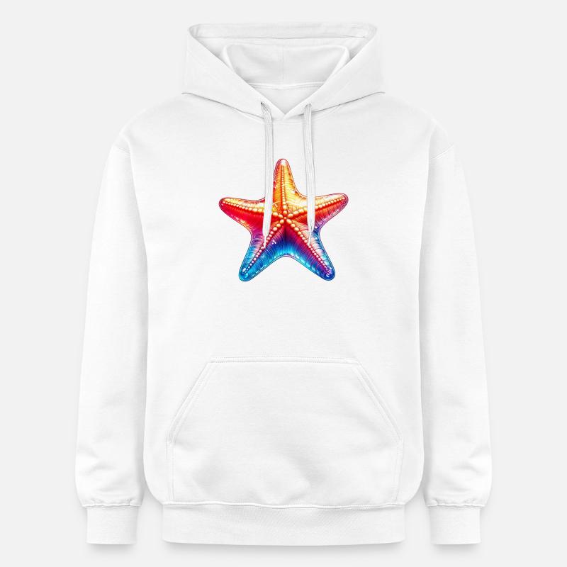 Étoile de mer - Sweat à capuche Softstyle® Gildan Unisexe - blanc