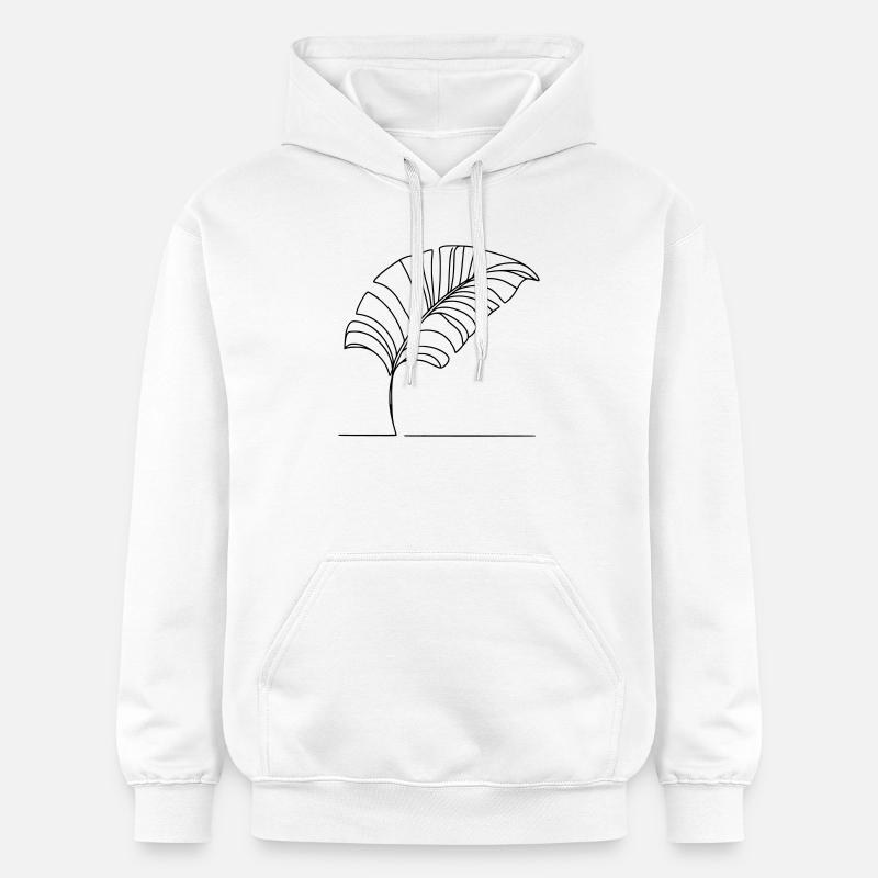 Feuille - Sweat à capuche Softstyle® Gildan Unisexe - blanc